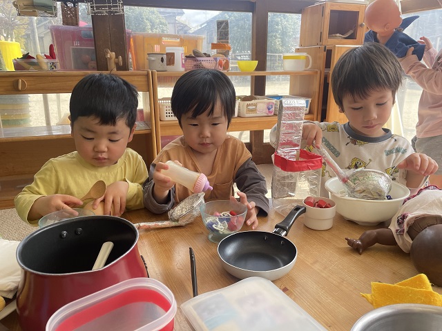 進級に向けて幼児の部屋に行ってみたよ。