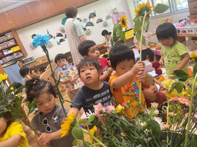 花の日礼拝、ありがとう伝えたよ
